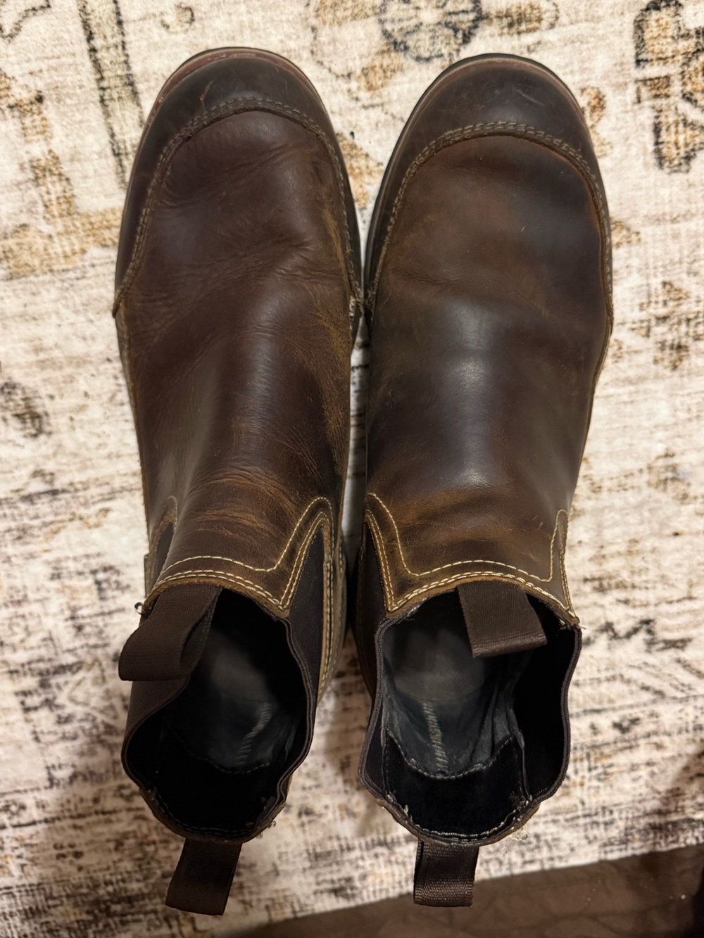 RedHead Brown Leather Slip-On Loafers